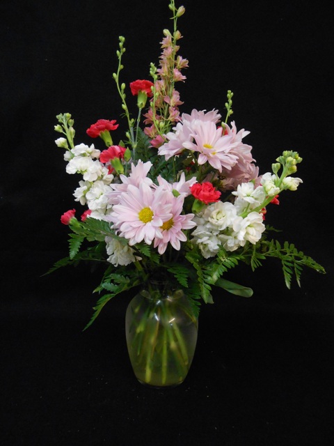Flower Cottage Cortez Valentine flowers in vase